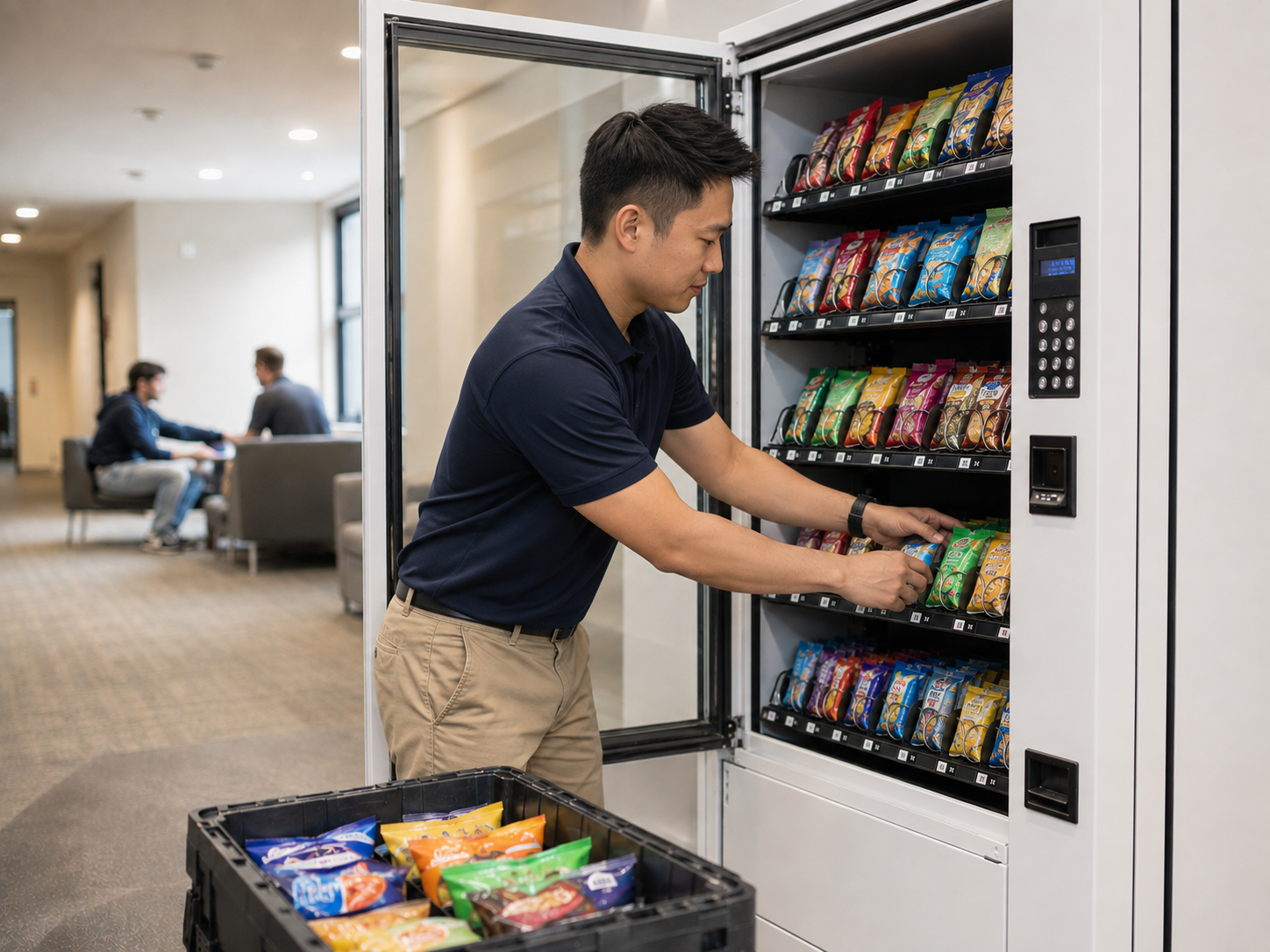 Vending machine replenishment and managed service